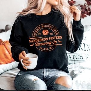 Hocus Pocus Sanderson Sisters black orange sweatshirt- NEW made to order